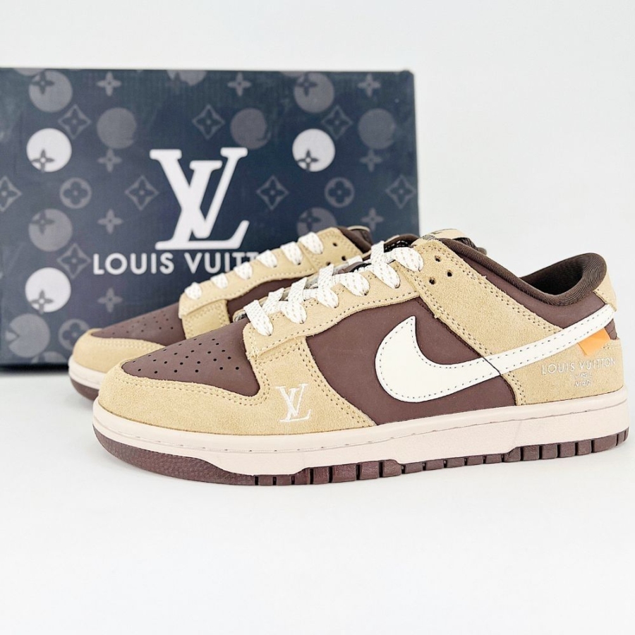 Nike SB Dunk Low X Louis Vuitton Brown - Image 7