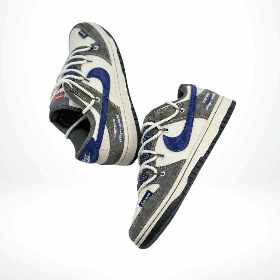 Nike SB Dunk Low Supreme Joint Gray White Hook Drawstring - Image 3