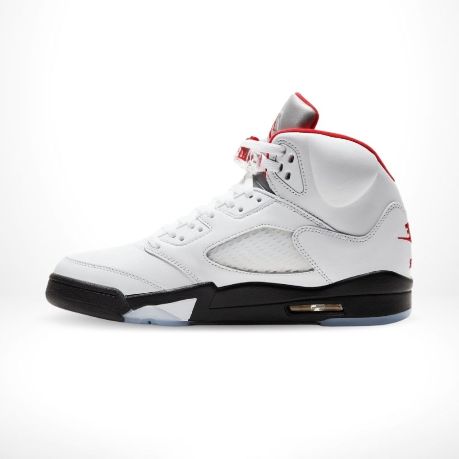 Medial side view of the Air Jordan 5