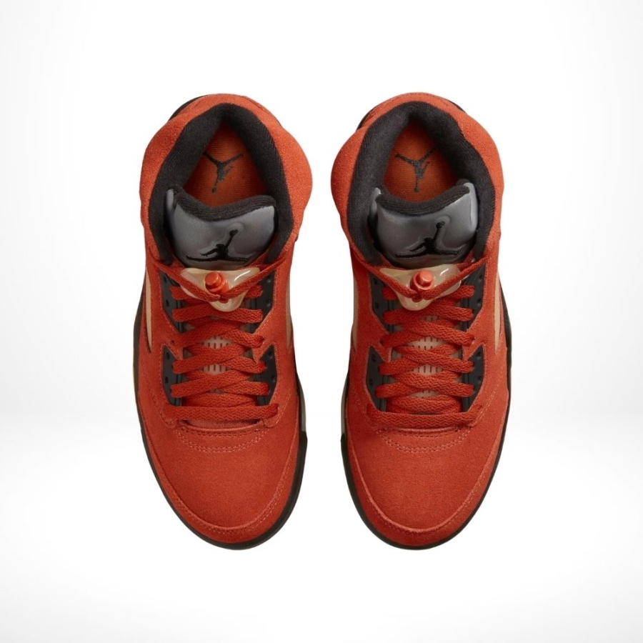 Top-down view of the Air Jordan 5