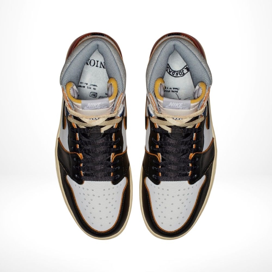 Top-down view of the Air Jordan 1