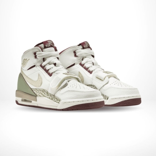 Angled front view of a full pair of Air Jordan Legacy