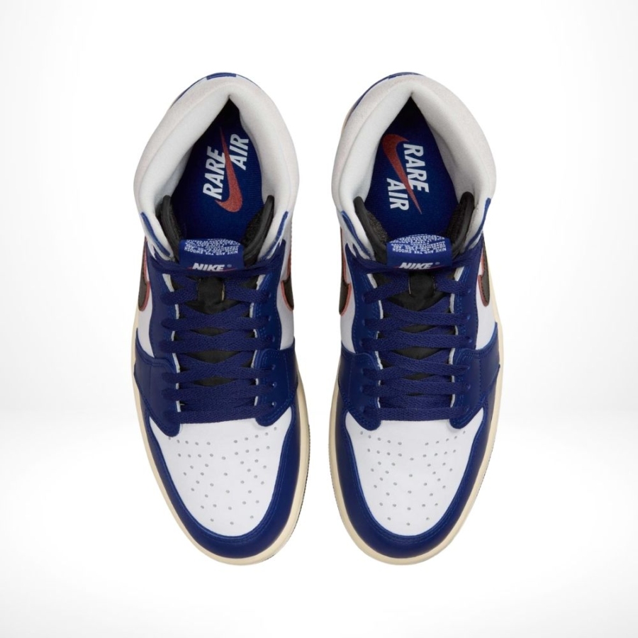 Top-down view of the Air Jordan 1