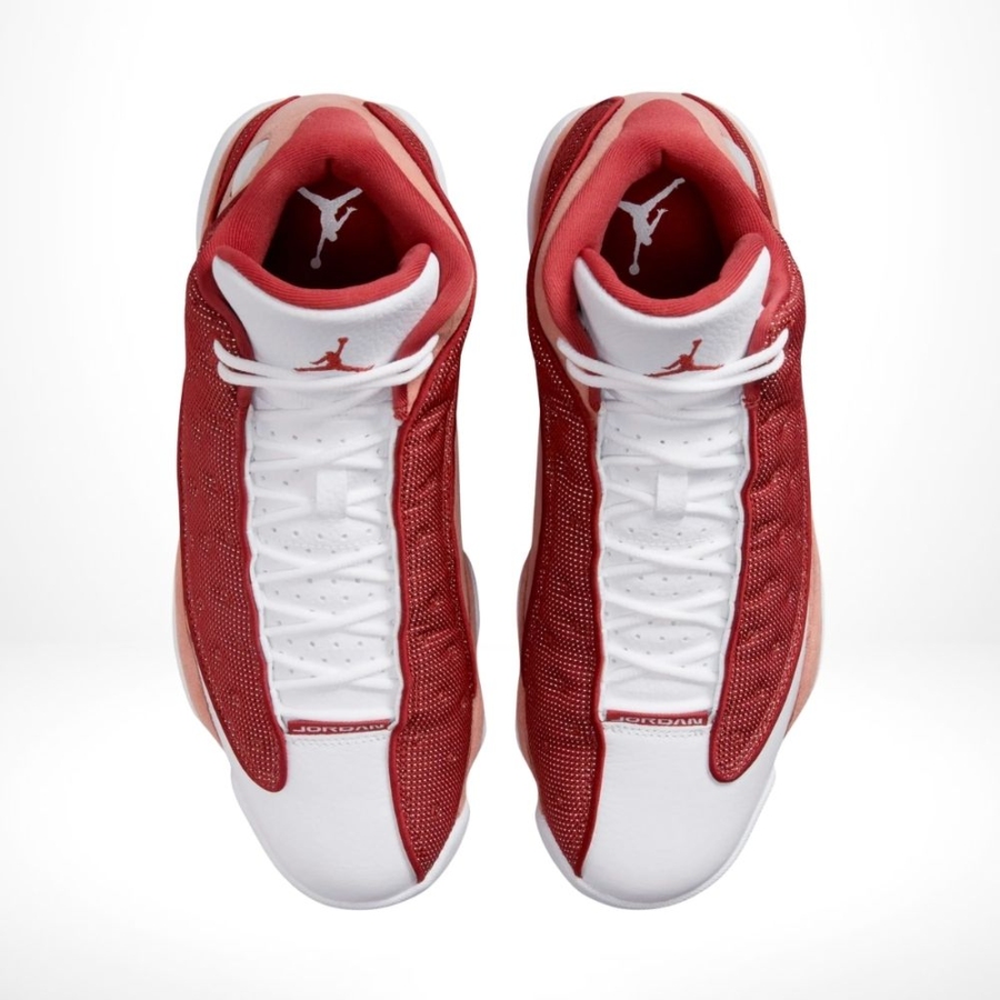 Top-down view of the Air Jordan 13