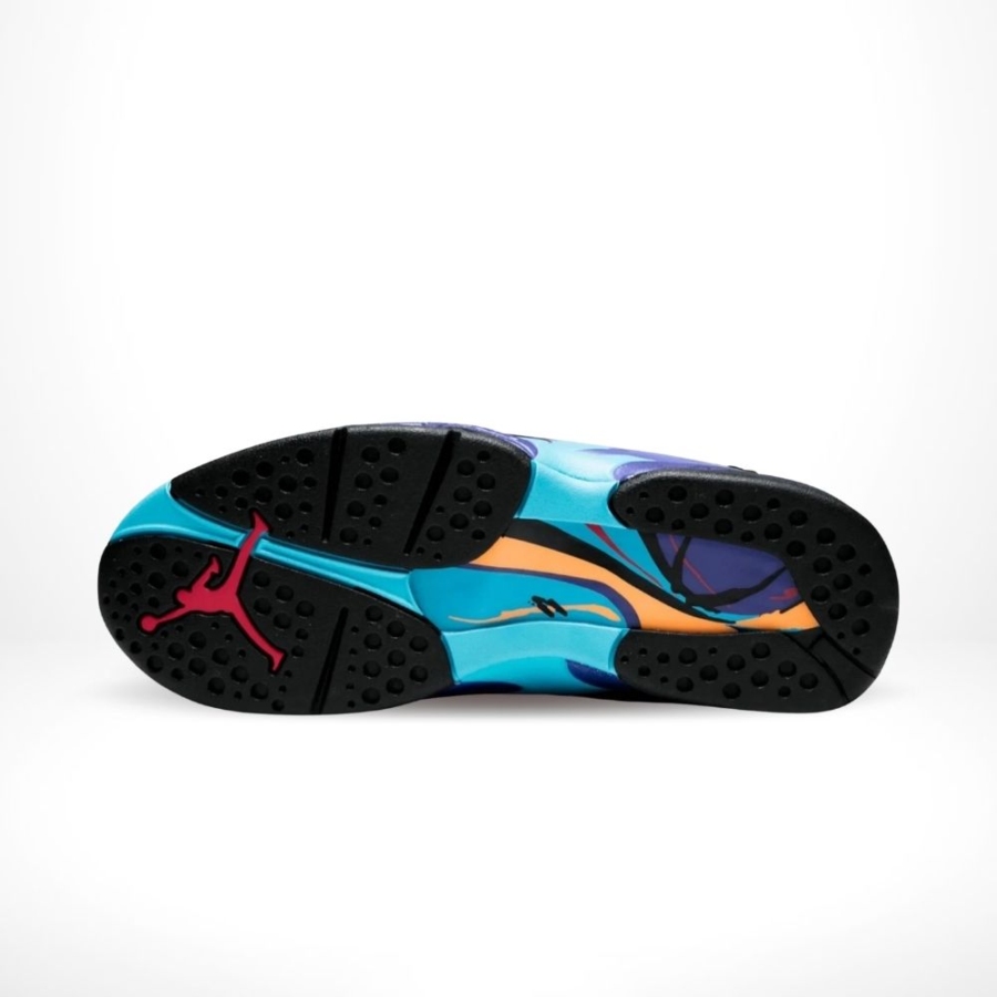 Bottom view of the Air Jordan 8