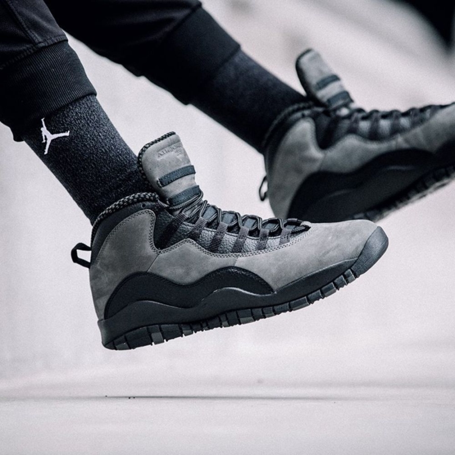 On-foot of the Air Jordan 10