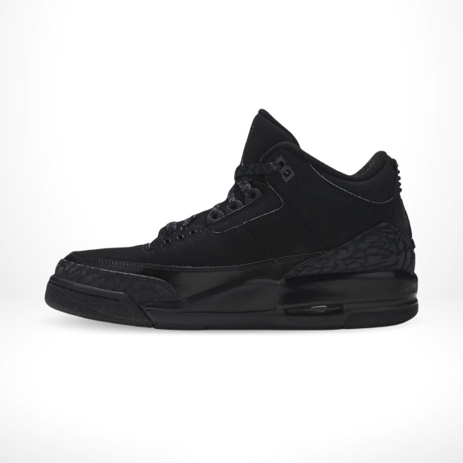Medial side view of the Air Jordan 3