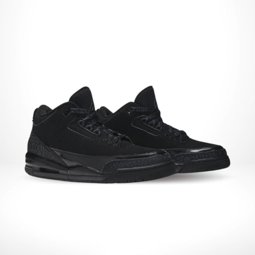 Angled front view of a full pair of Air Jordan 3