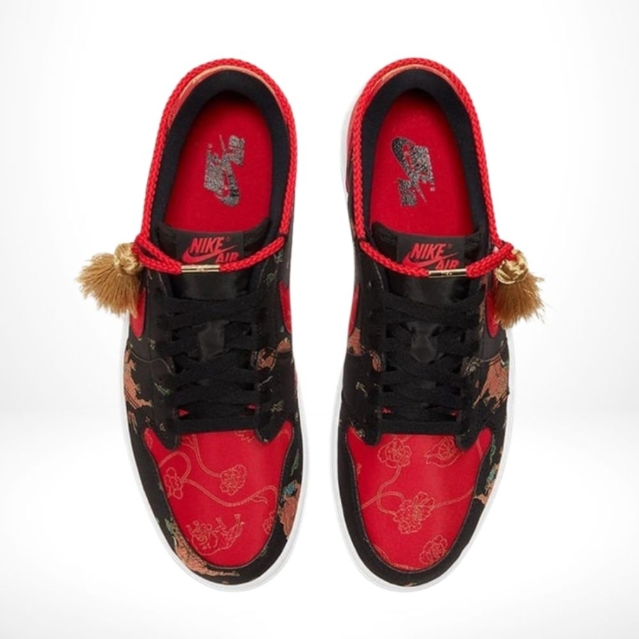 Top-down view of the Air Jordan 1