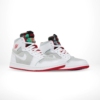 Angled front view of a full pair of Air Jordan 1