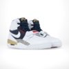 Angled front view of a full pair of Air Jordan Legacy 312