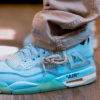 On-foot of the Air Jordan 4