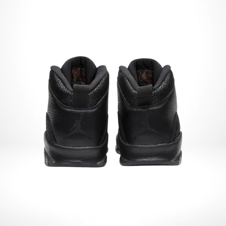 Rear view of the Air Jordan 10