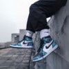 On-foot of the Air Jordan 1