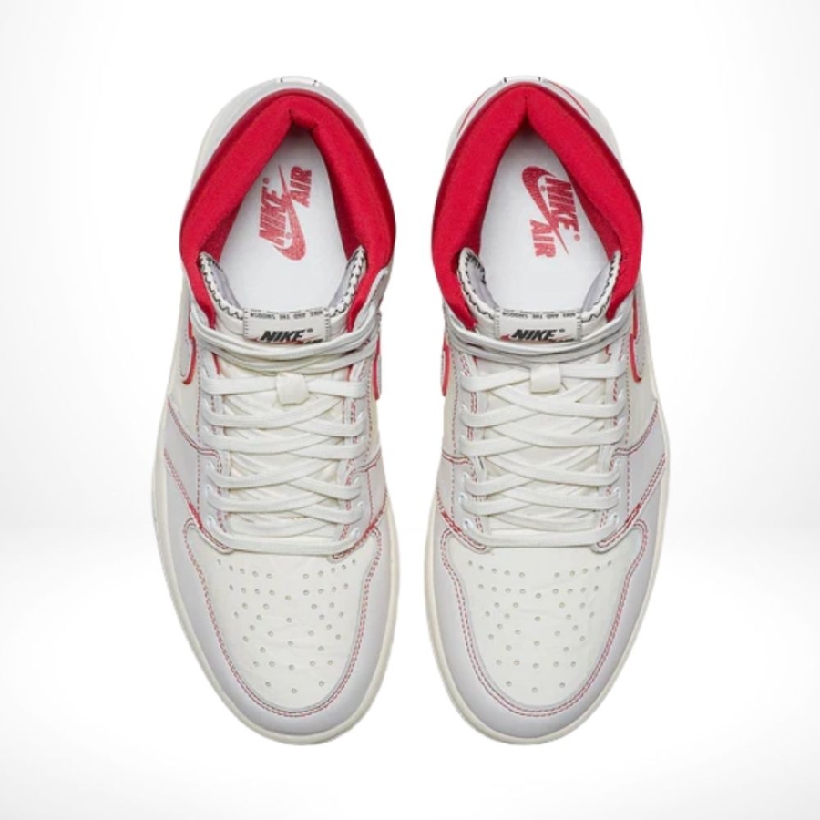 Top-down view of the Air Jordan 1