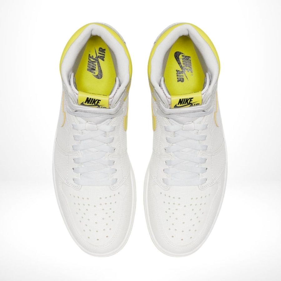 Top-down view of the Air Jordan 1