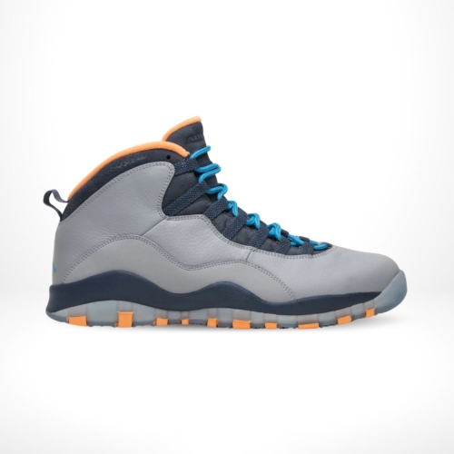 Side view of the Air Jordan 10
