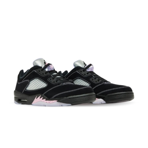 Angled front view of a full pair of Air Jordan 5