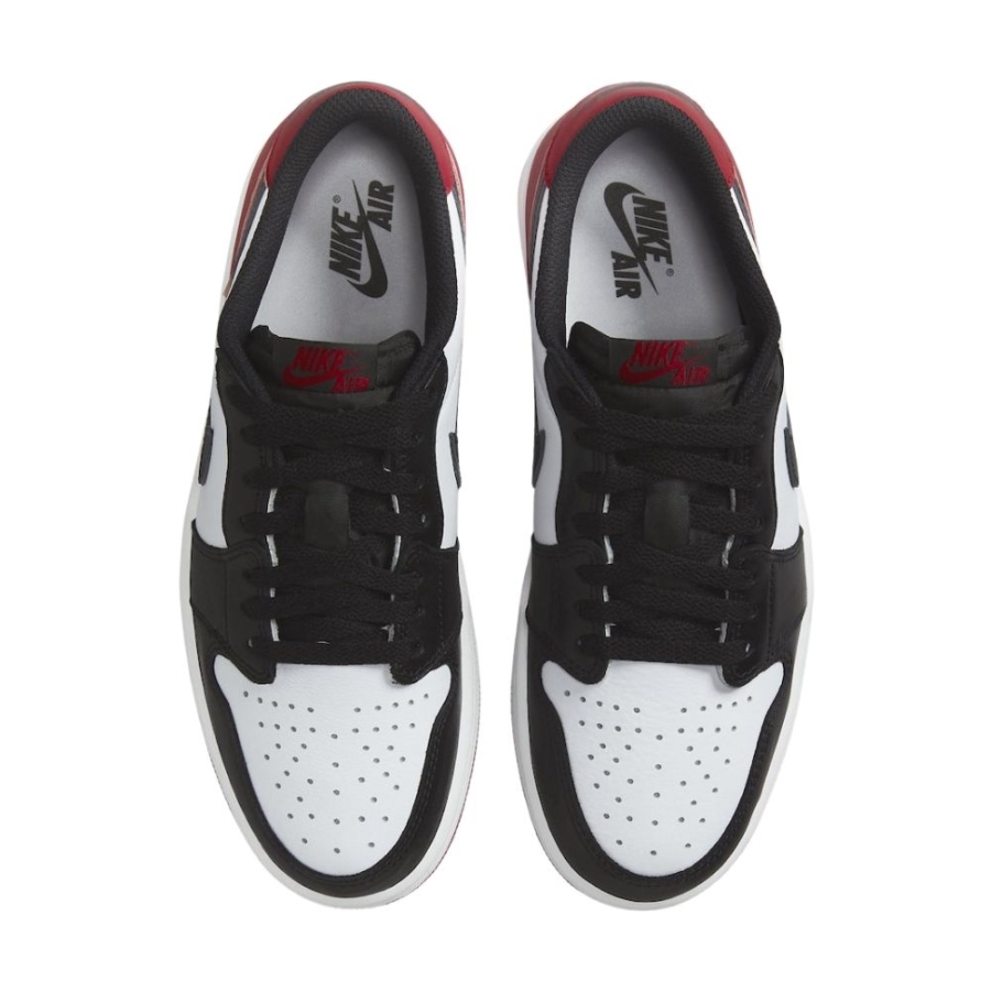 Top-down view of the Air Jordan 1