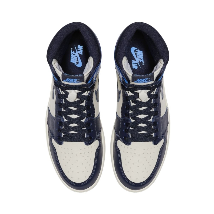 Top-down view of the Air Jordan 1