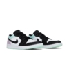 Angled front view of a full pair of Air Jordan 1