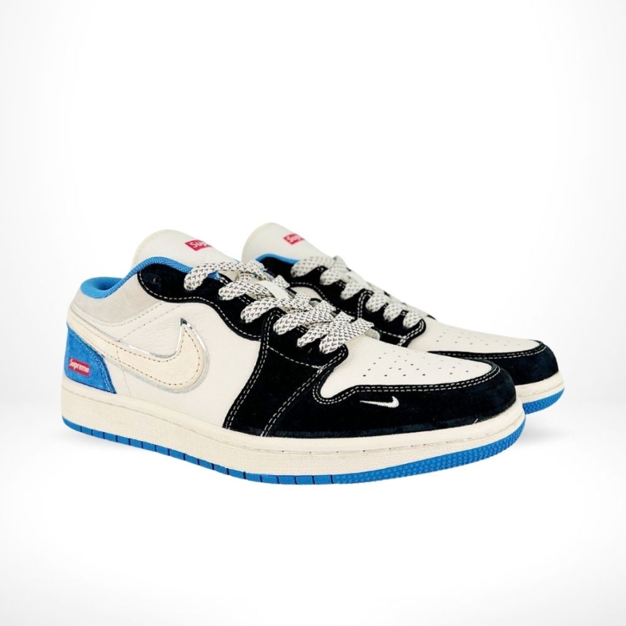 Air Jordan 1 Low X Travis Scott X Supreme Black Blue - Image 2
