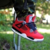 Real lifestyle image of Air Jordan 4