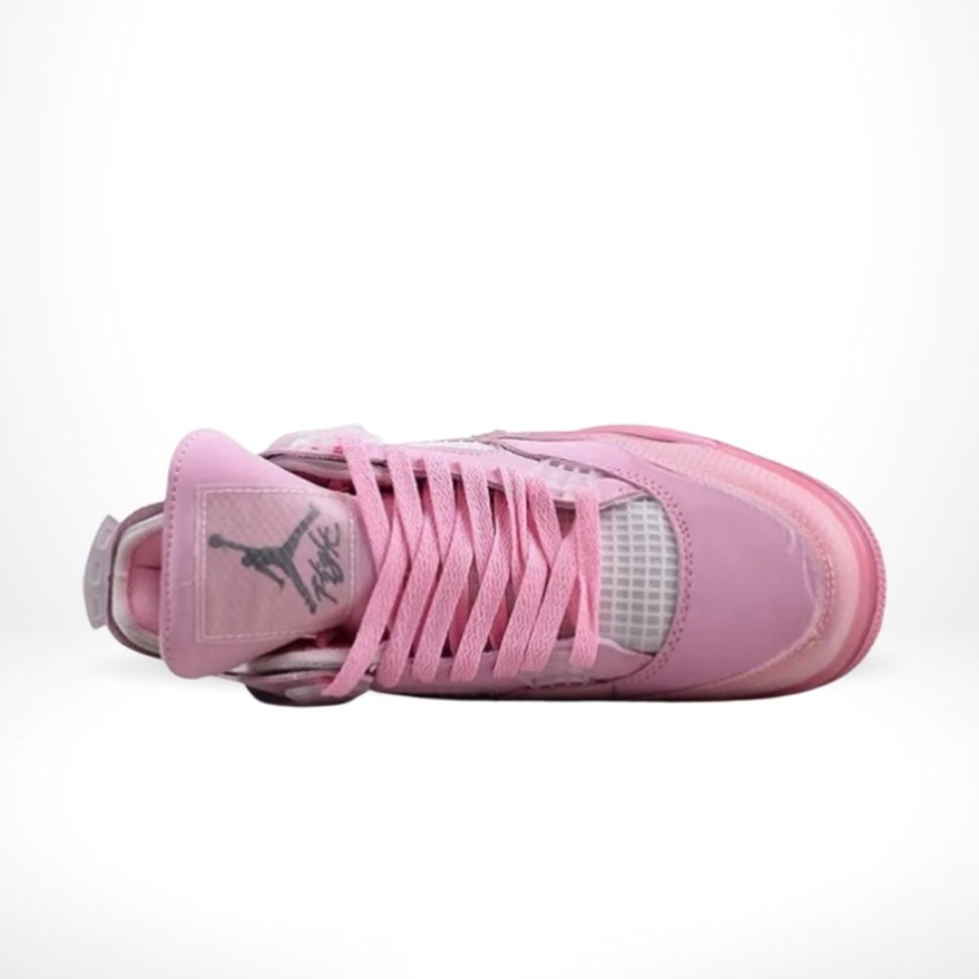 Air Jordan 4 x Off White Sail Pink - Image 4