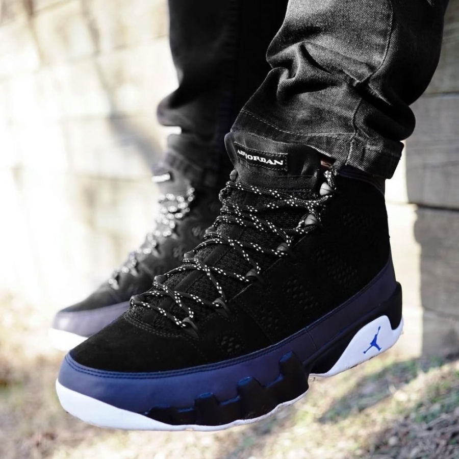 Real lifestyle image of Air Jordan 9