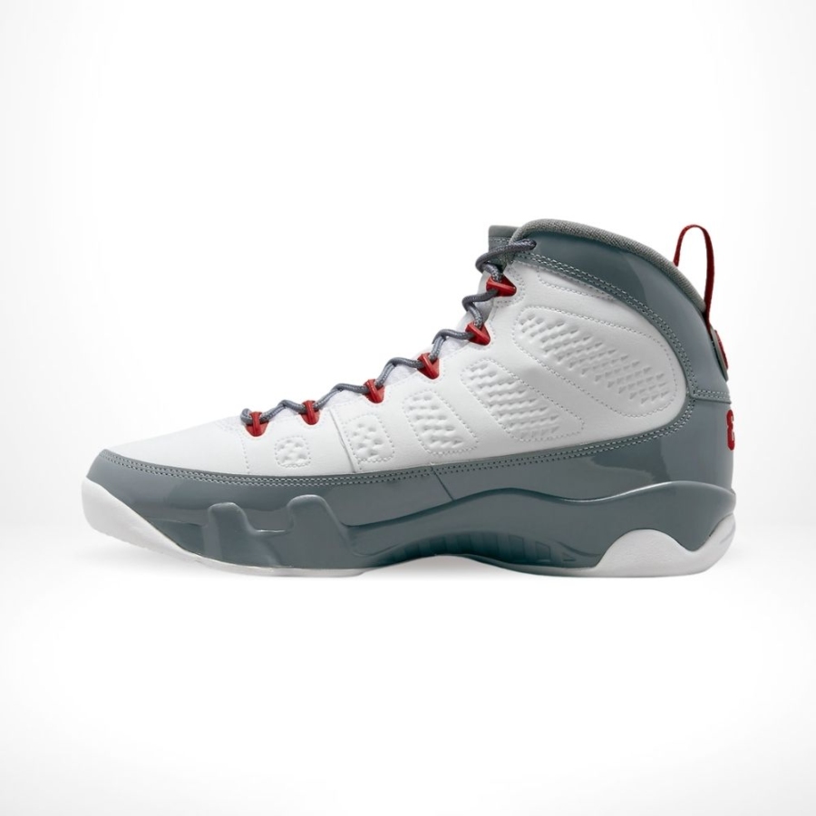 Air Jordan 9 Retro Fire Red Grey - Image 3
