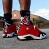 Real lifestyle image of Air Jordan 14