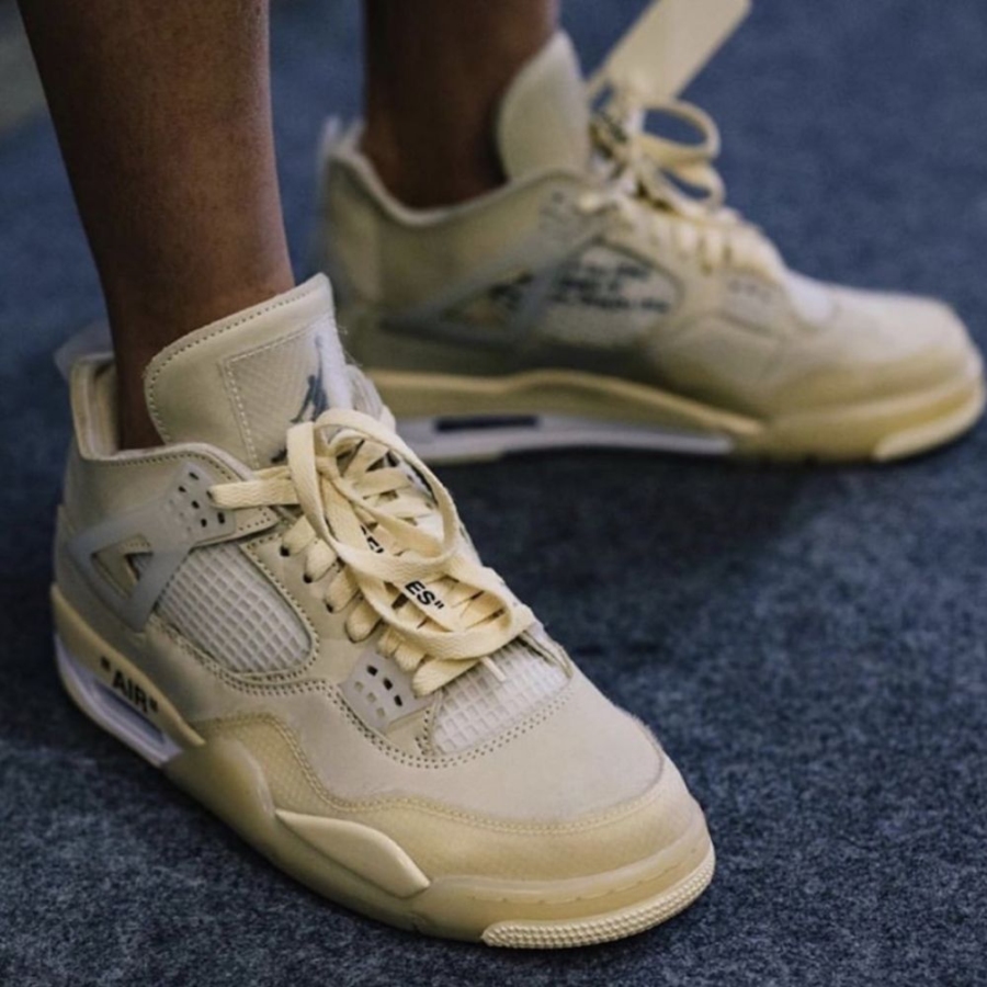 Real lifestyle image of Air Jordan 4