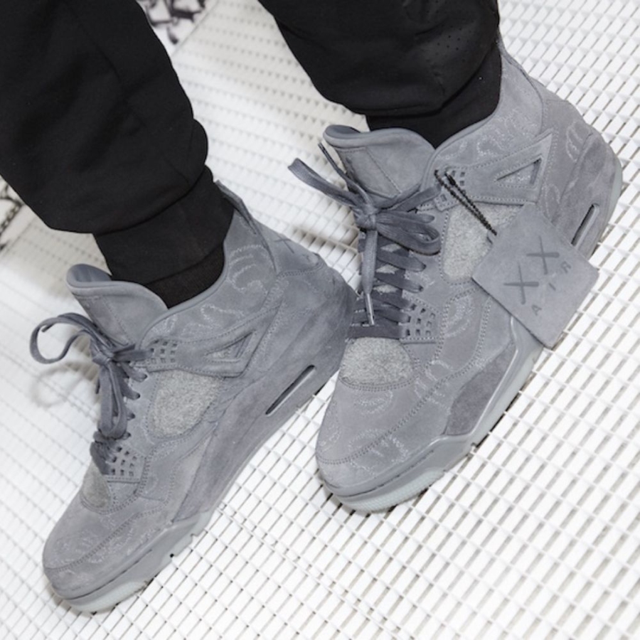 Real lifestyle image of Air Jordan 4