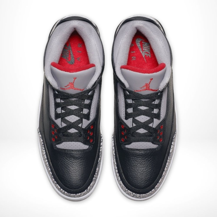 Top view of Air Jordan 3