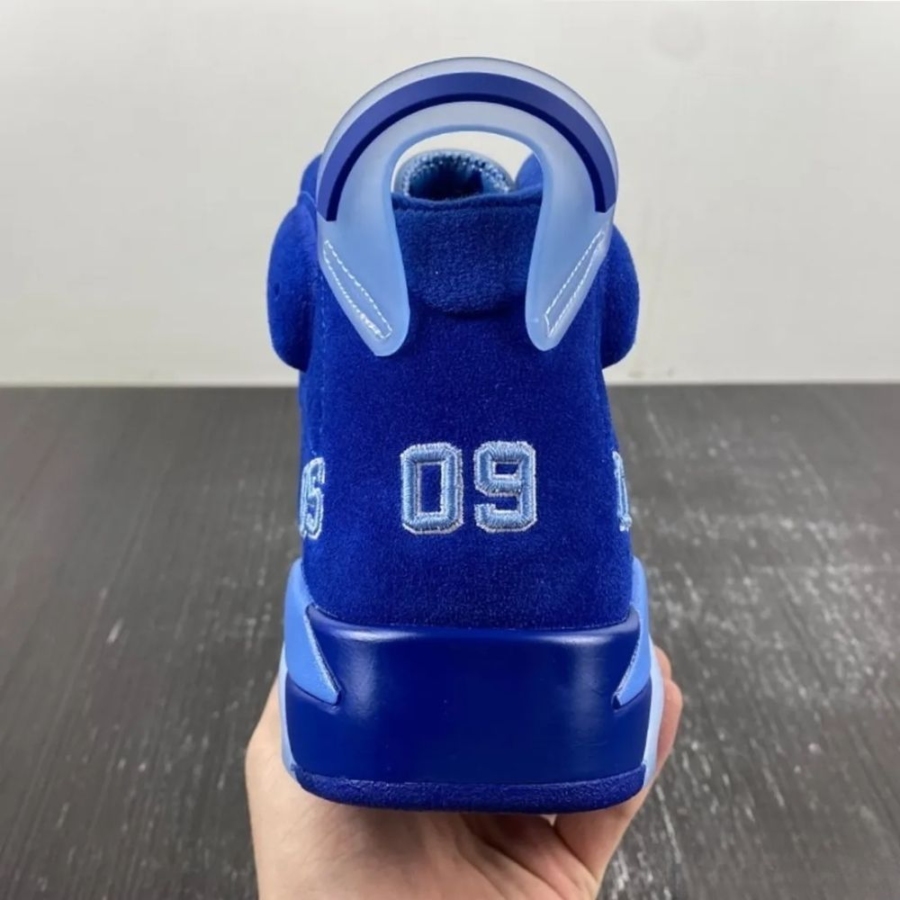 Rear view of Air Jordan 6