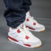 Real lifestyle image of Air Jordan 4