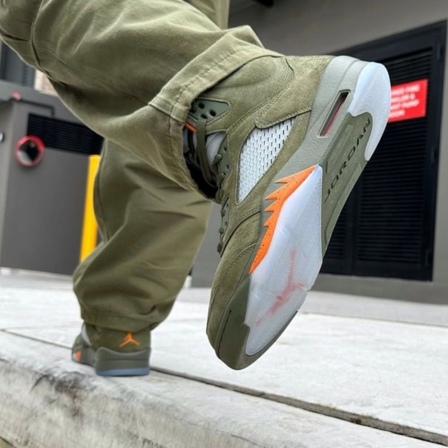 Real lifestyle image of Air Jordan 5