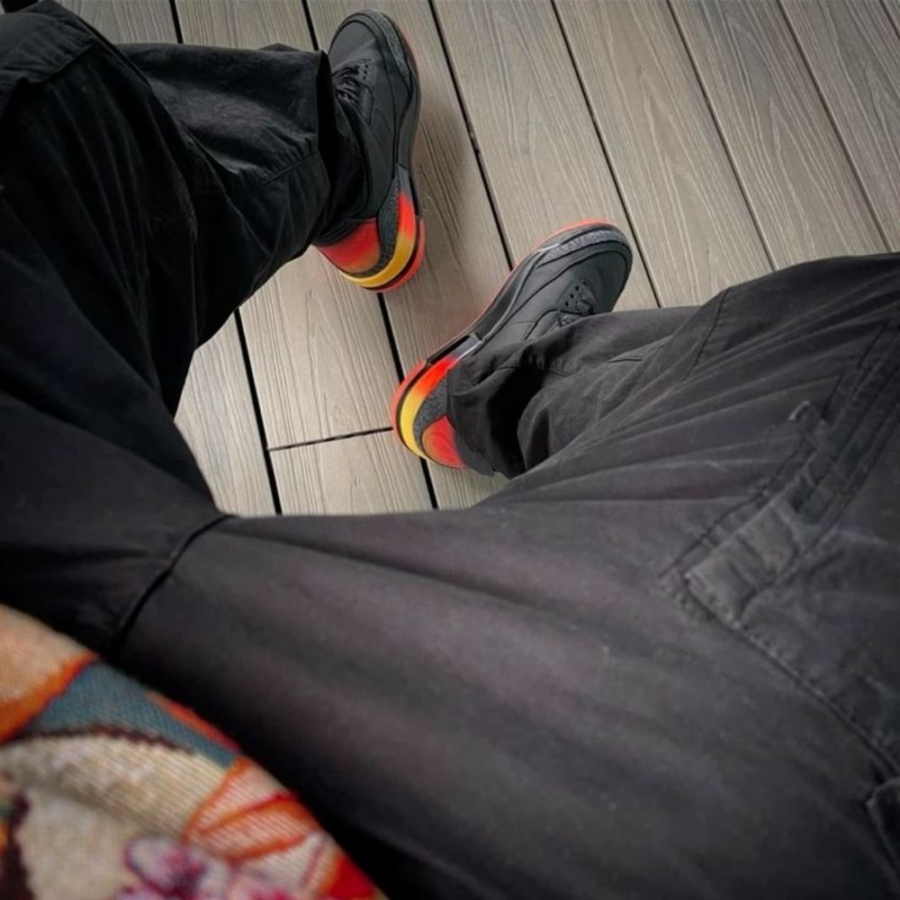 Real lifestyle image of Air Jordan 3
