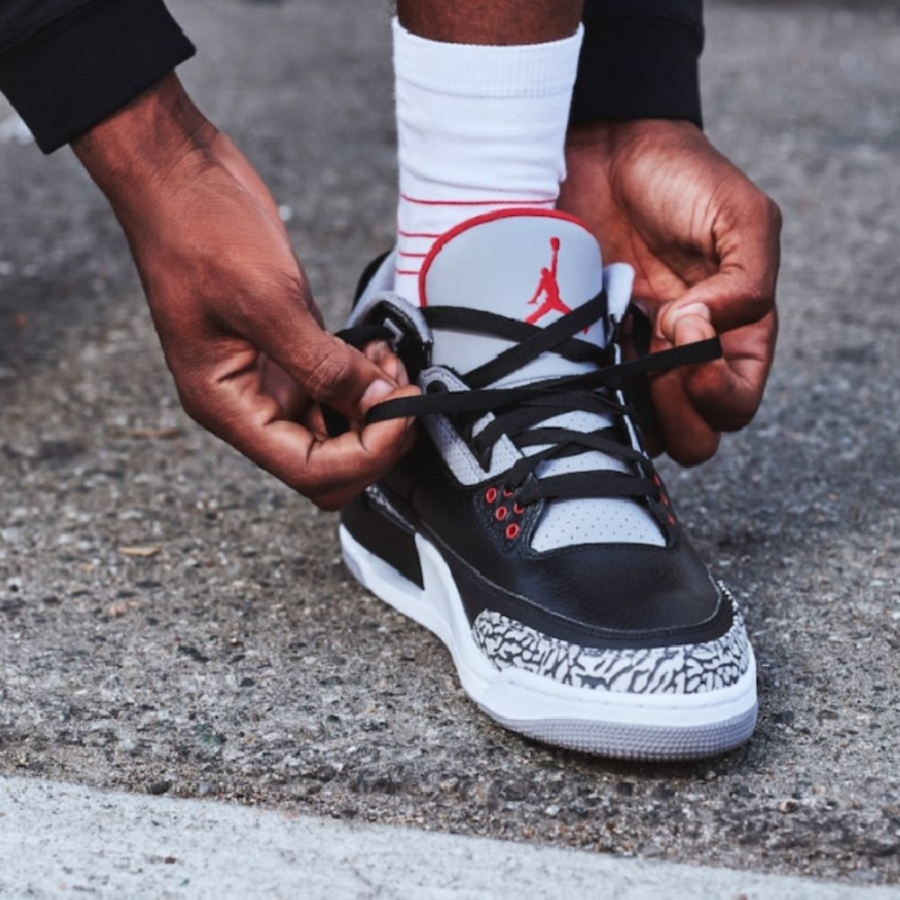 Real lifestyle image of Air Jordan 3