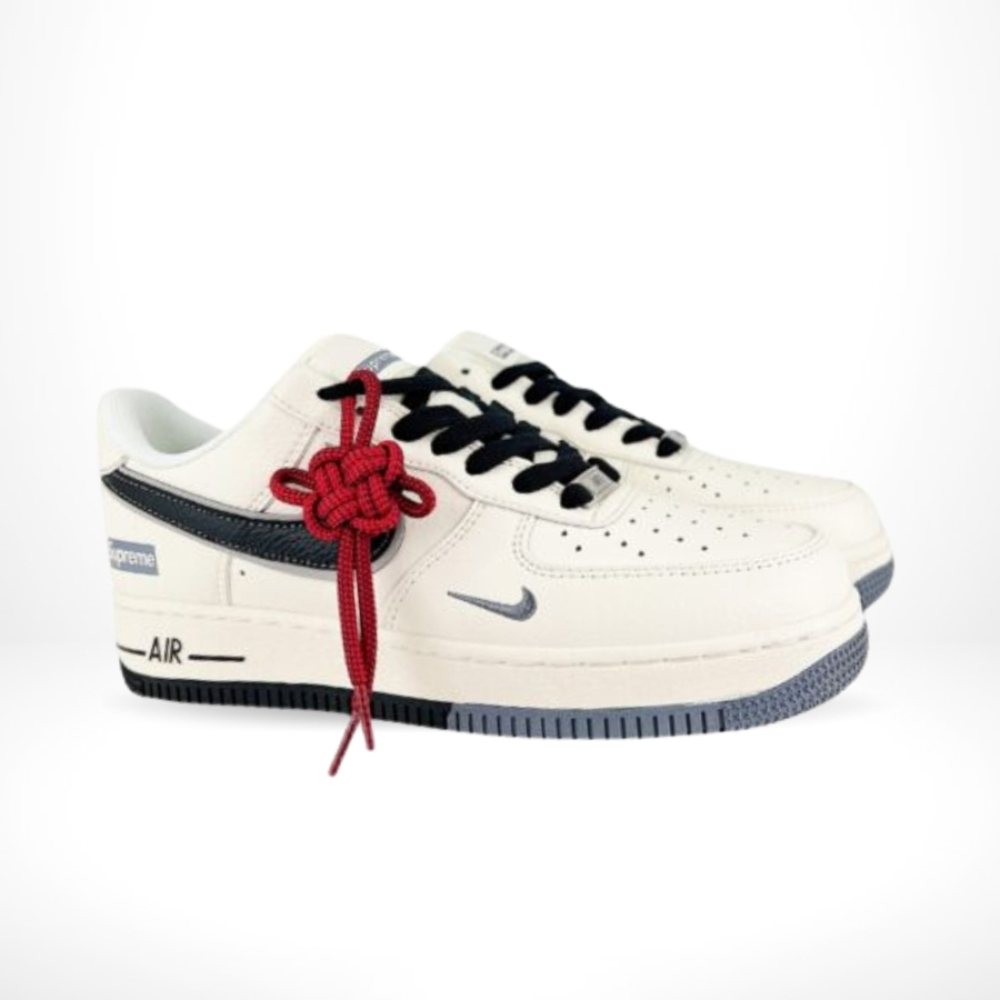 Air Force 1 07 Low Supreme Black Grey Off White - Image 2