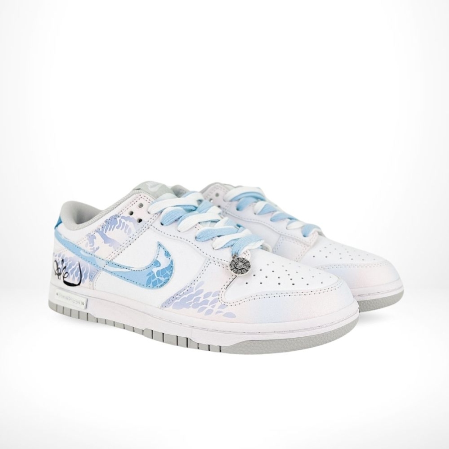 Nike SB Dunk Low Cny Pearl Of The Spirt Snake White Blue Gradient - Image 2