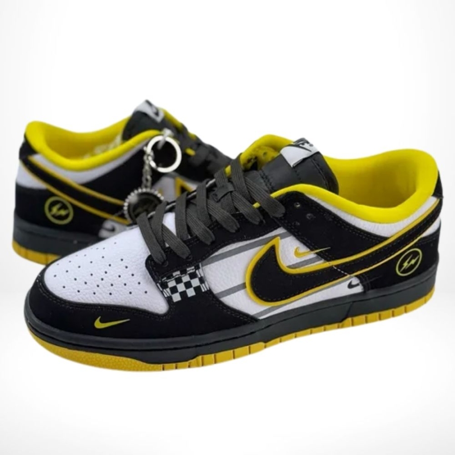 Nike SB Dunk Low Black White Yellow  - Image 3