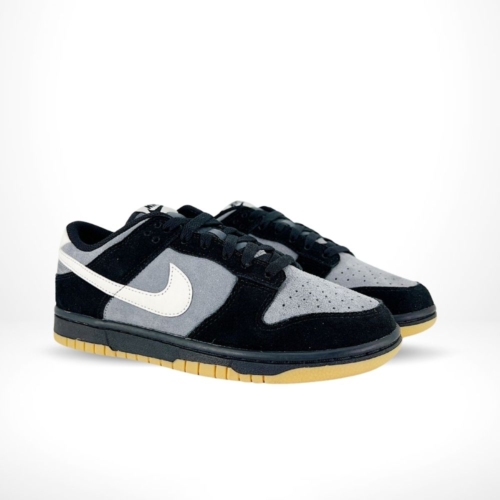 Angled front view of a full pair of Nike SB Dunk Low