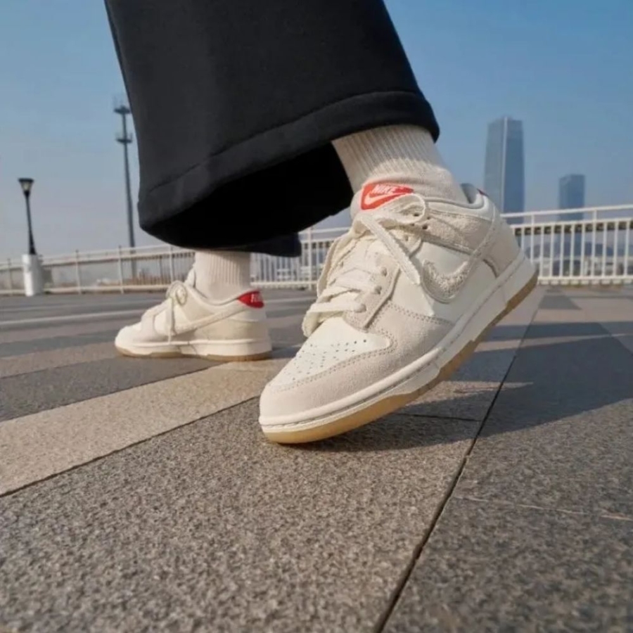 On-foot of the Air Nike Dunk Low
