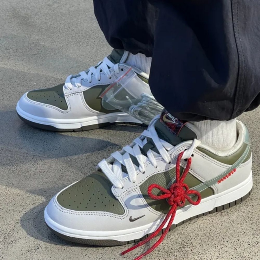 On-foot of the Air Nike Dunk Low