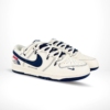 Angled front view of a full pair of Nike Dunk Low