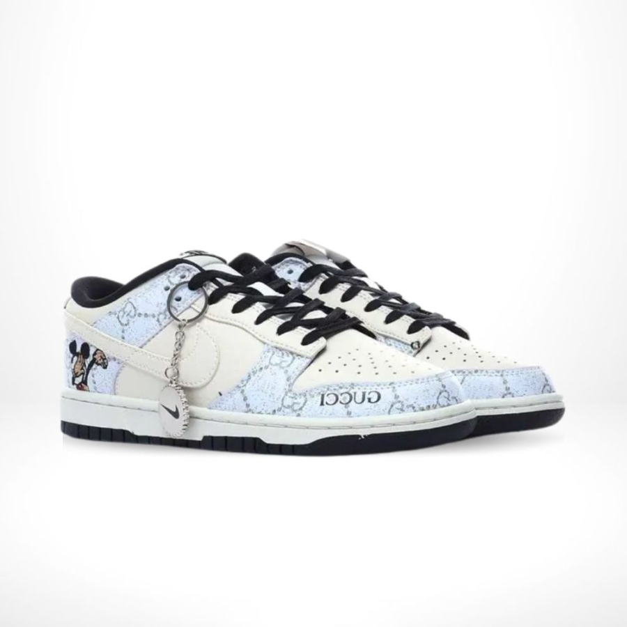 Nike Dunk Low X Gucci Mickey White Cream - Image 2