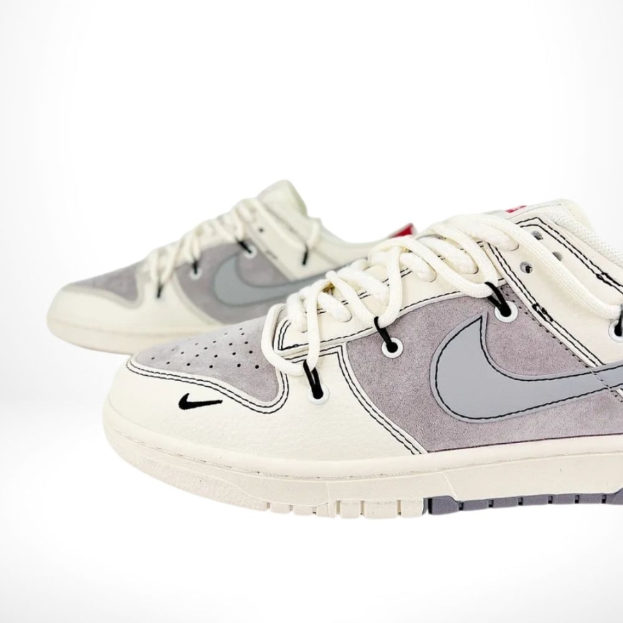 Nike Dunk Low X Stussy X Supreme Grey Beige - Image 7