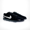 Angled front view of a full pair of Nike SB Dunk Low