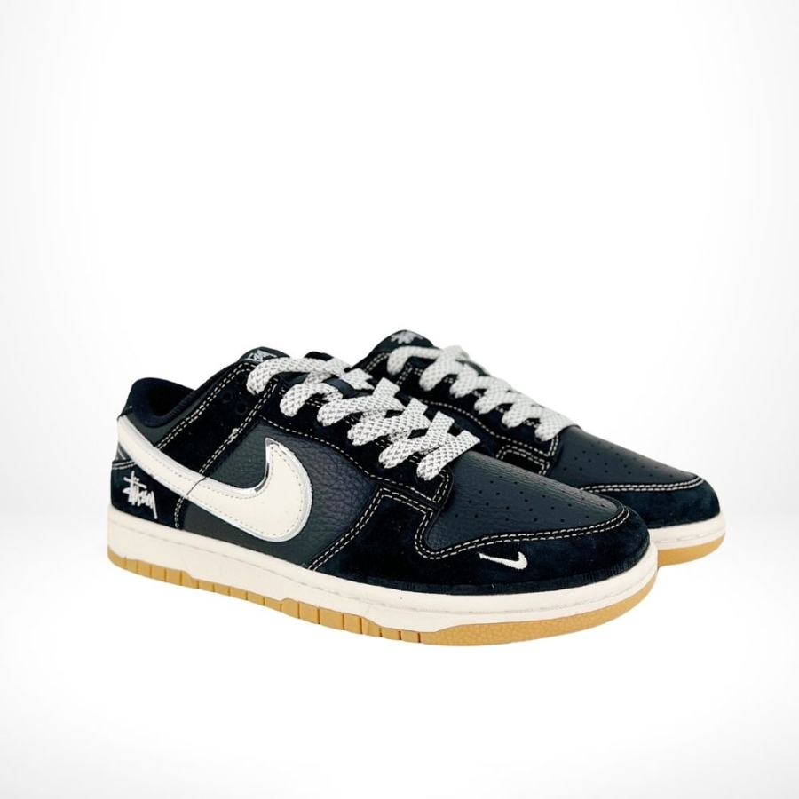 Nike SB Dunk Low X Stussy Black White - Image 2
